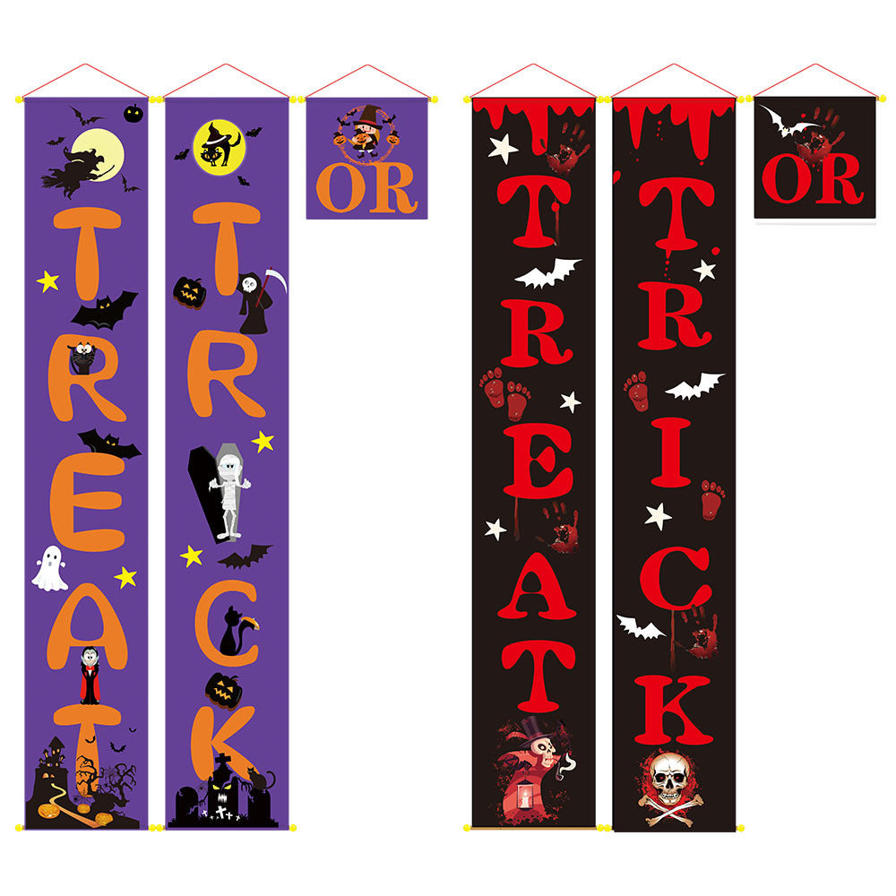 Halloween decoration outdoor banner Halloween couplets