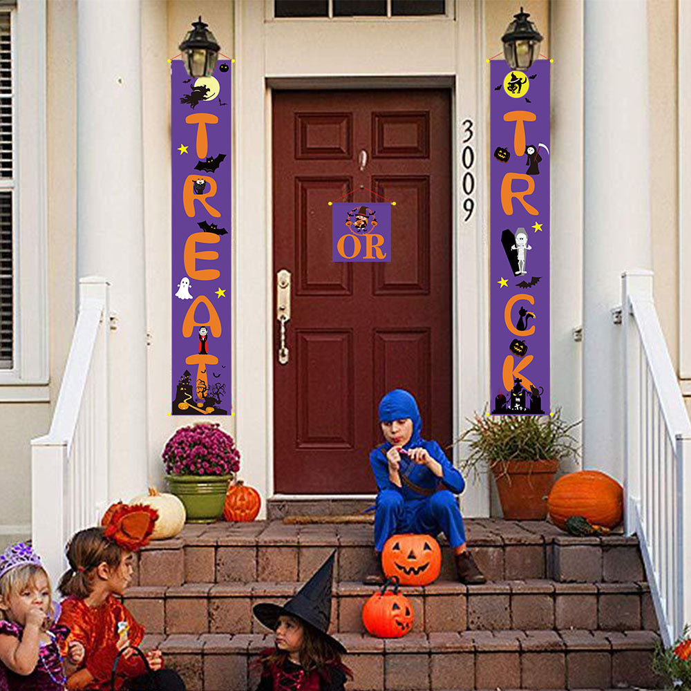 Halloween decoration outdoor banner Halloween couplets